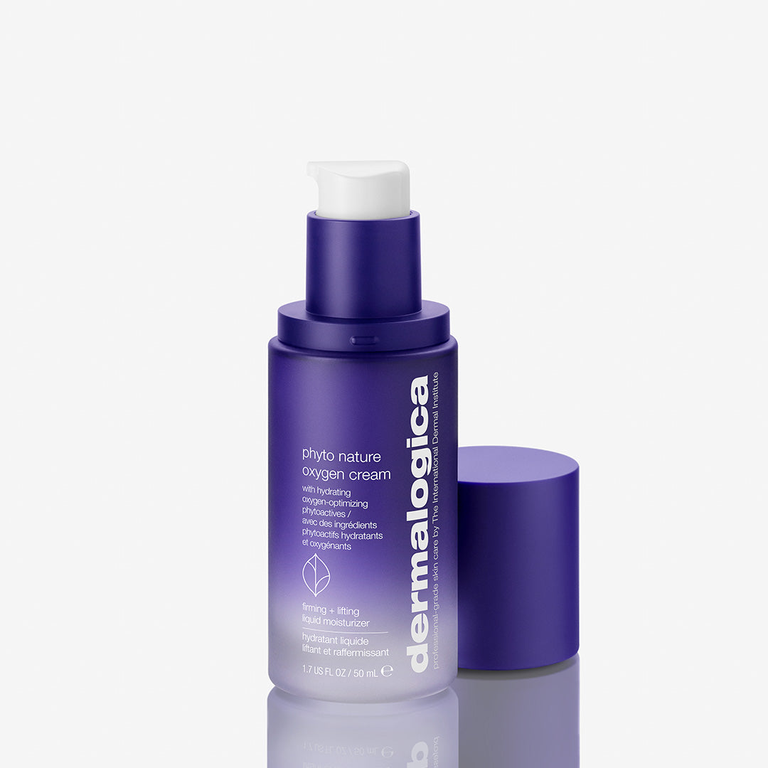 DERMALOGICA Phyto-Nature Oxygen Cream – Dieses straffende Feuchtigkeitsfluid mit Liftingeffekt enthält eine hochwirksame Mischung aus sauerstoffoptimierenden pflanzlichen Wirkstoffen. , 50ml, Spender Detail