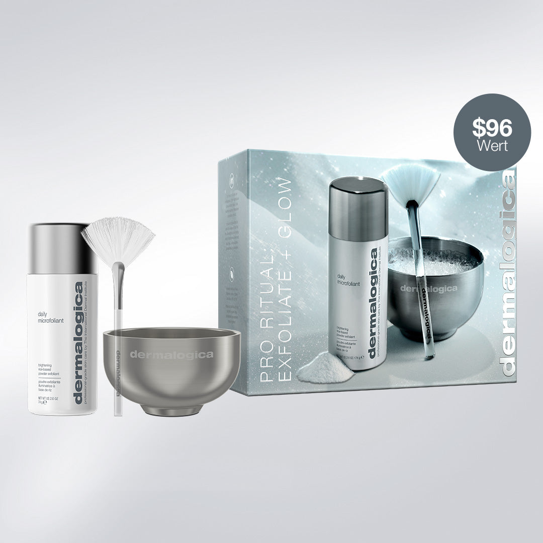 DERMALOGICA Pro Ritual: Exfoliate + Glow – Daily Microfoliant Set, -, Umkarton und Einzelprodukte