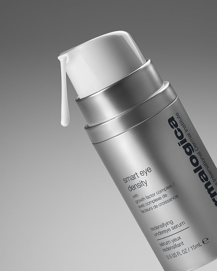 DERMALOGICA Smart Eye Density Serum – gegen eingefallene Augenpartien, 15ml, Pumpspender offen mit Tropfen