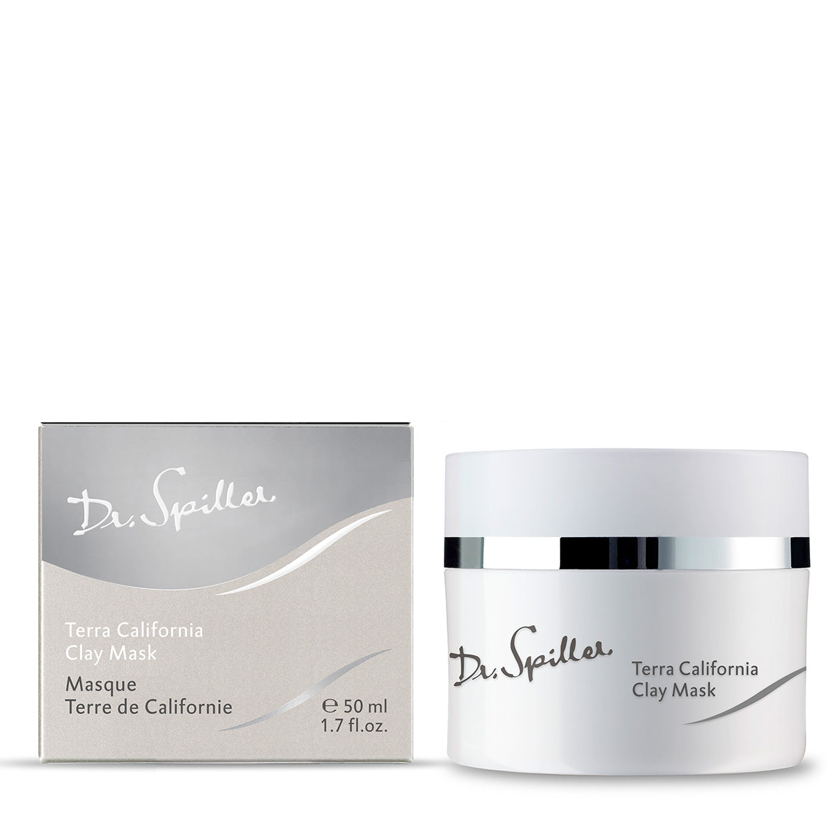 DR SPILLER Terra California Clay Mask Umverpackung und Tiegel, 50 ml