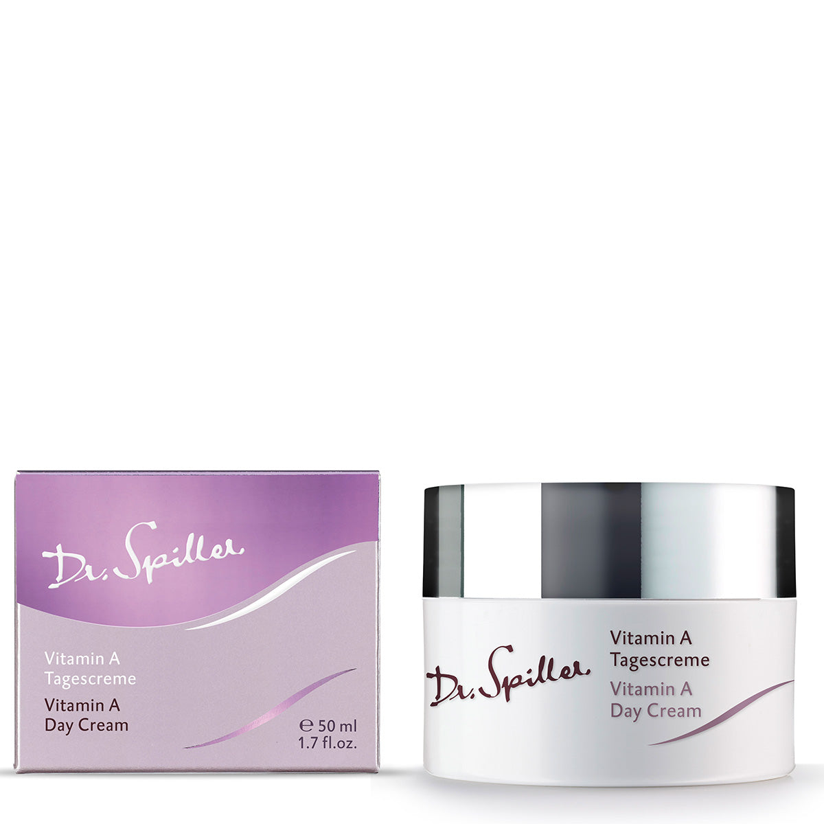 DR SPILLER Vitamin A Tagescreme Tiegel und Umverpackung, 50 ml