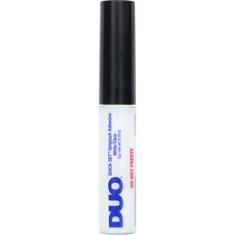 DUO Quick Set Wimpernkleber – transparent, 5g, Pinselapplikator geschlossen