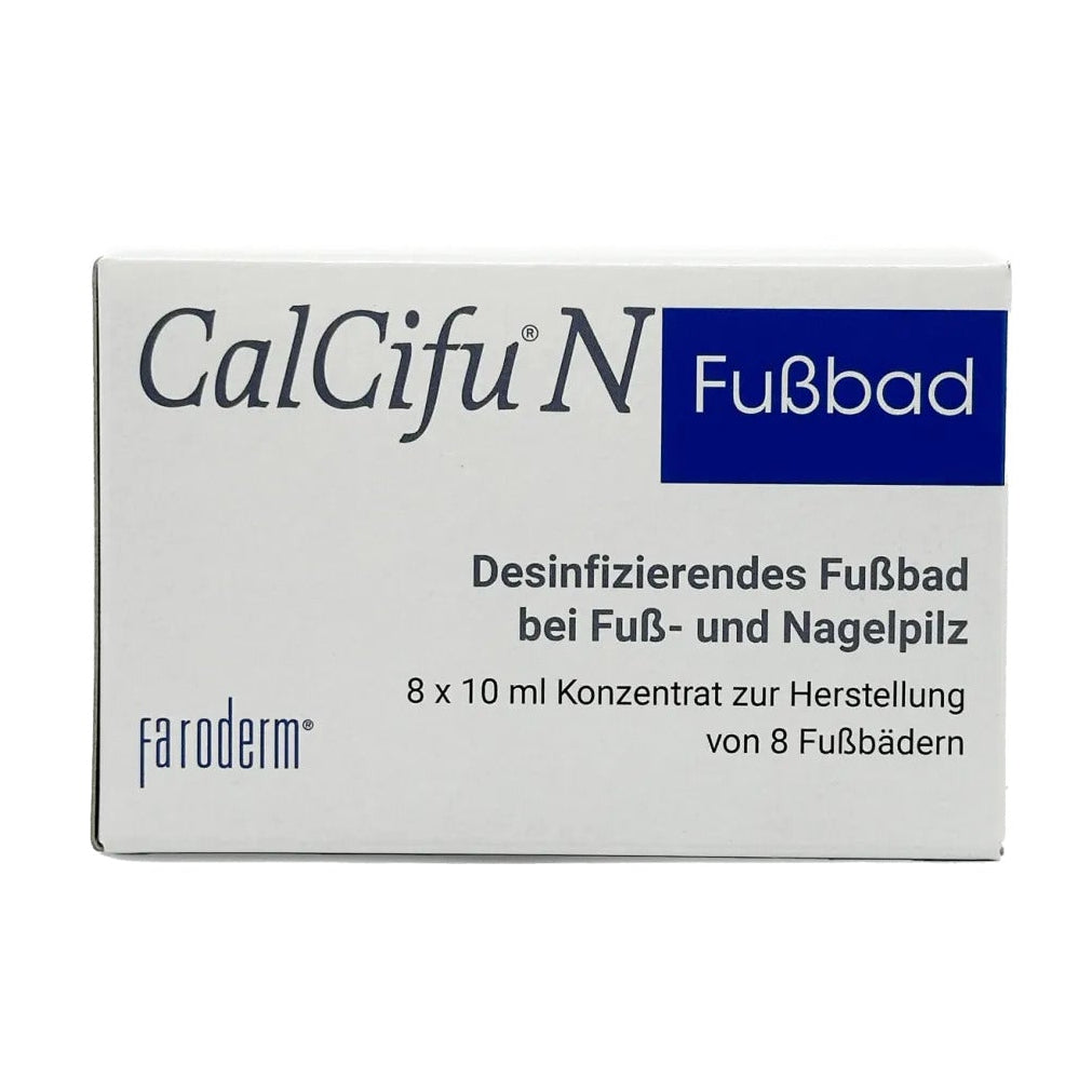 FARODERM Calcifu N Fußbad  – Schutz vor Fuß- und Nagelpilz, 8x10 ml, Umkarton