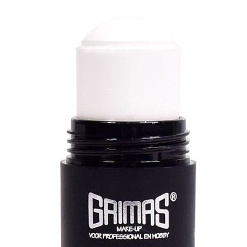 GRIMAS Covercream Stick – 001 weiß , 16ml, Drehstick offen Detailansicht