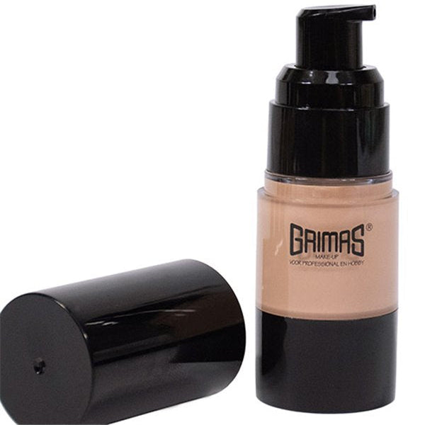 GRIMAS Foundation B1 – Satin-Make-up mit variabler Deckkraft, 20ml, Pumpspender