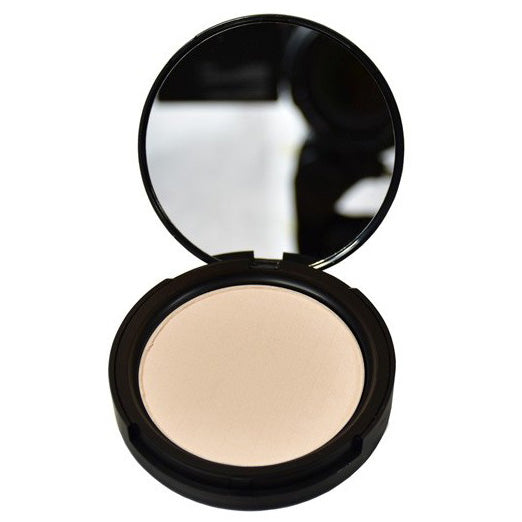 GRIMAS Kompaktpuder 13 – Mattierender & fixierender Presspuder, 8g, Spiegeldose offen