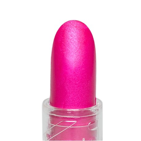 GRIMAS Lippenstift mit Glossy-Effekt - pink sensation 7-97, 3,5g, Detailansicht Lippenstift offen