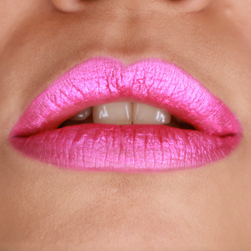 GRIMAS Lippenstift mit Glossy-Effekt - pink sensation 7-97, 3,5g, Farbe auf Lippen