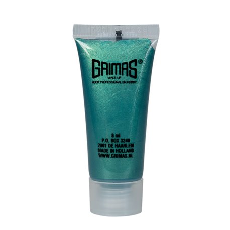 GRIMAS Liquid Makeup PEARL türkis – hochpigmentiertes Flüssig-Make-up, 8ml, Tube