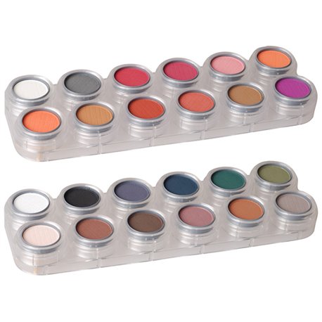 GRIMAS Rouge-/Lidschattenpalette RK mit 24 Farben, 48g, Einzelpaletten