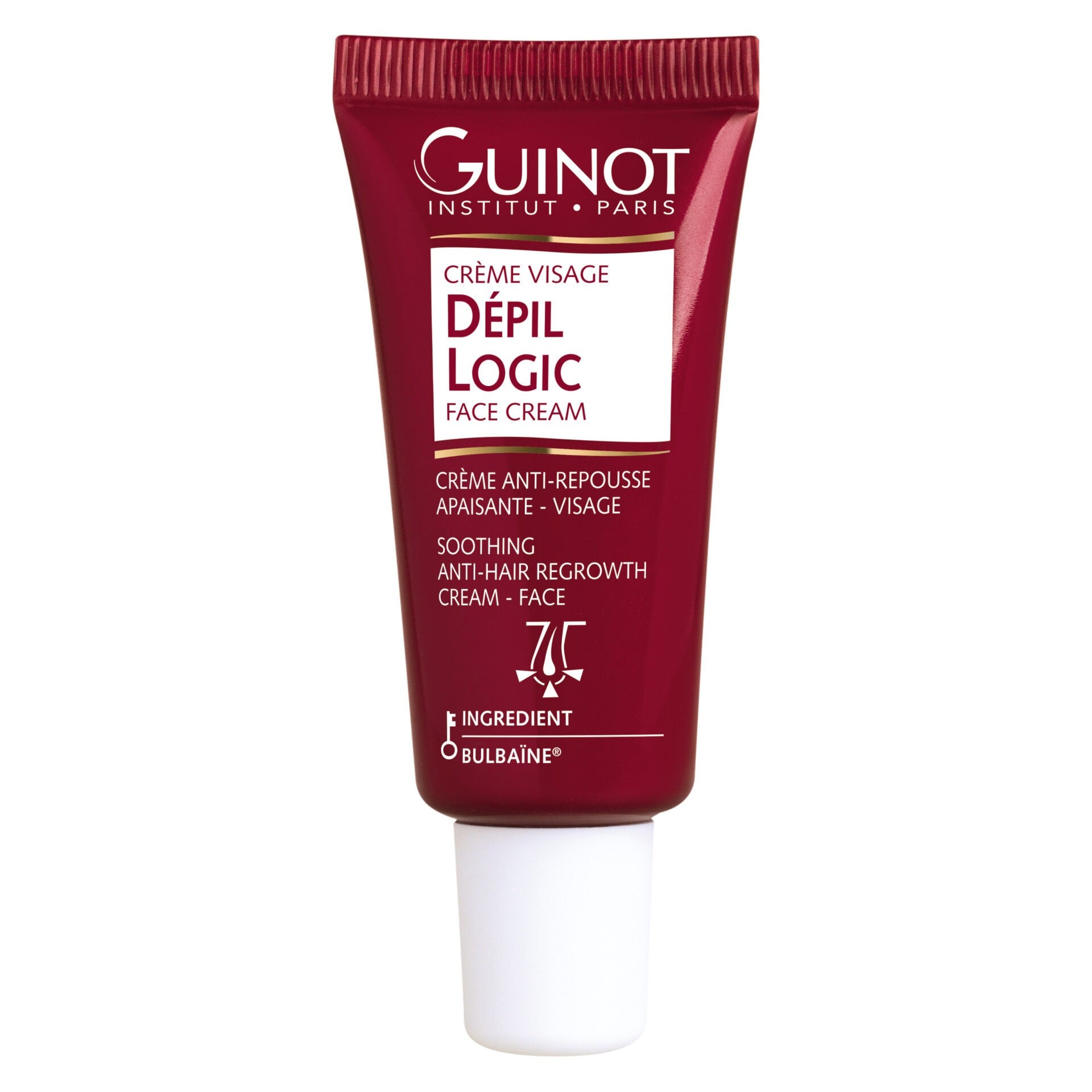 GUINOT Crème Dépil Logic Visage  – Haarwuchs hemmende Pflege, 15ml, Tube