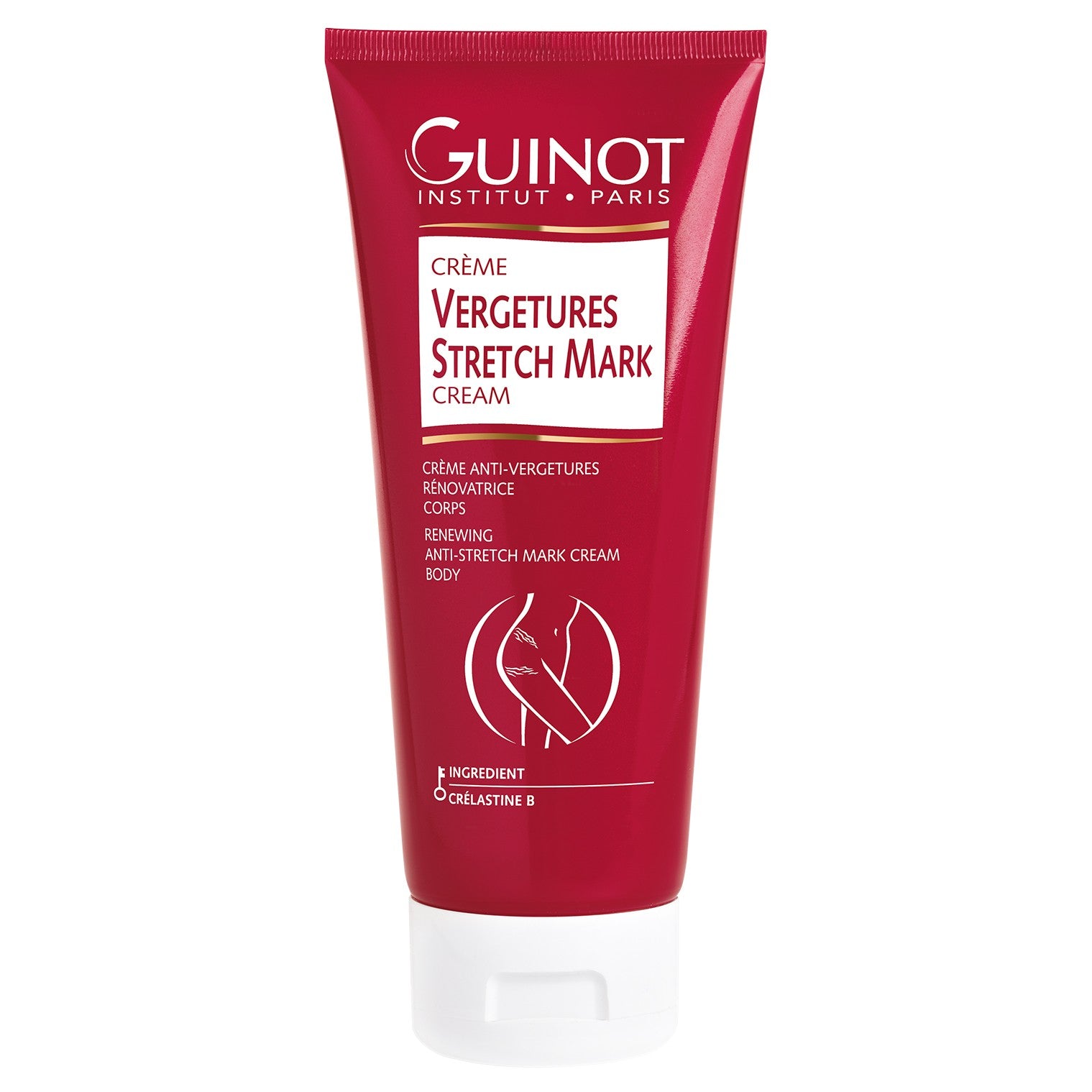 GUINOT Crème Vergetures  – Pflege gegen Dehnungsstreifen, 200ml, Tube