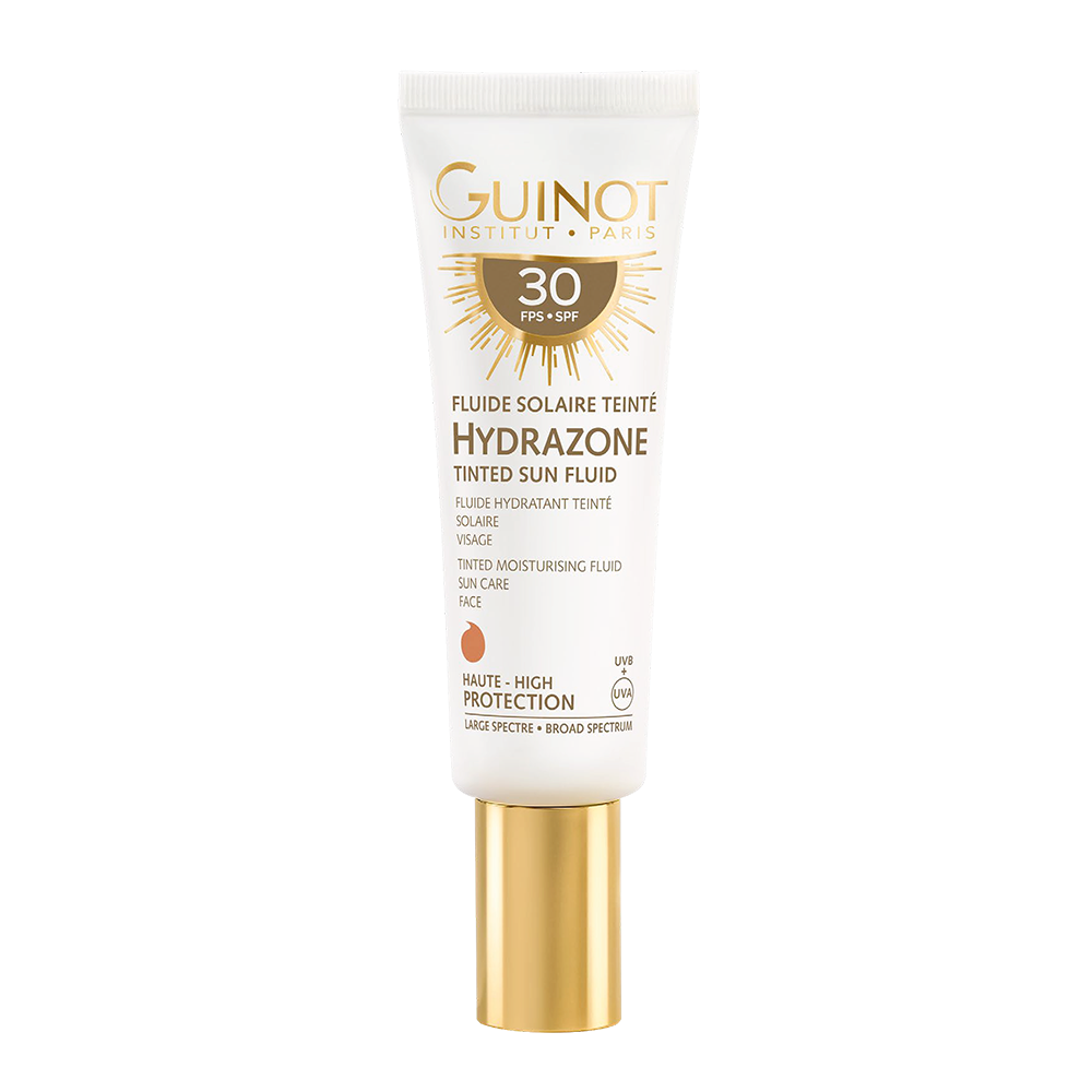 GUINOT Fluide Solaire Teinté Hydrazone SPF 30  – getönter Schutz, 50ml, Tube