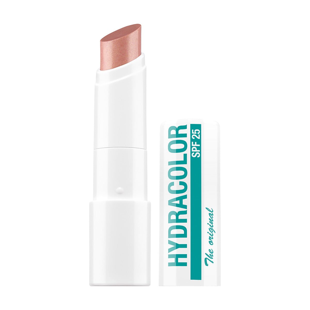 HYDRACOLOR Lippenpflege SHINE COLLECTION  – light peach, 1stk, Lippenstift offen