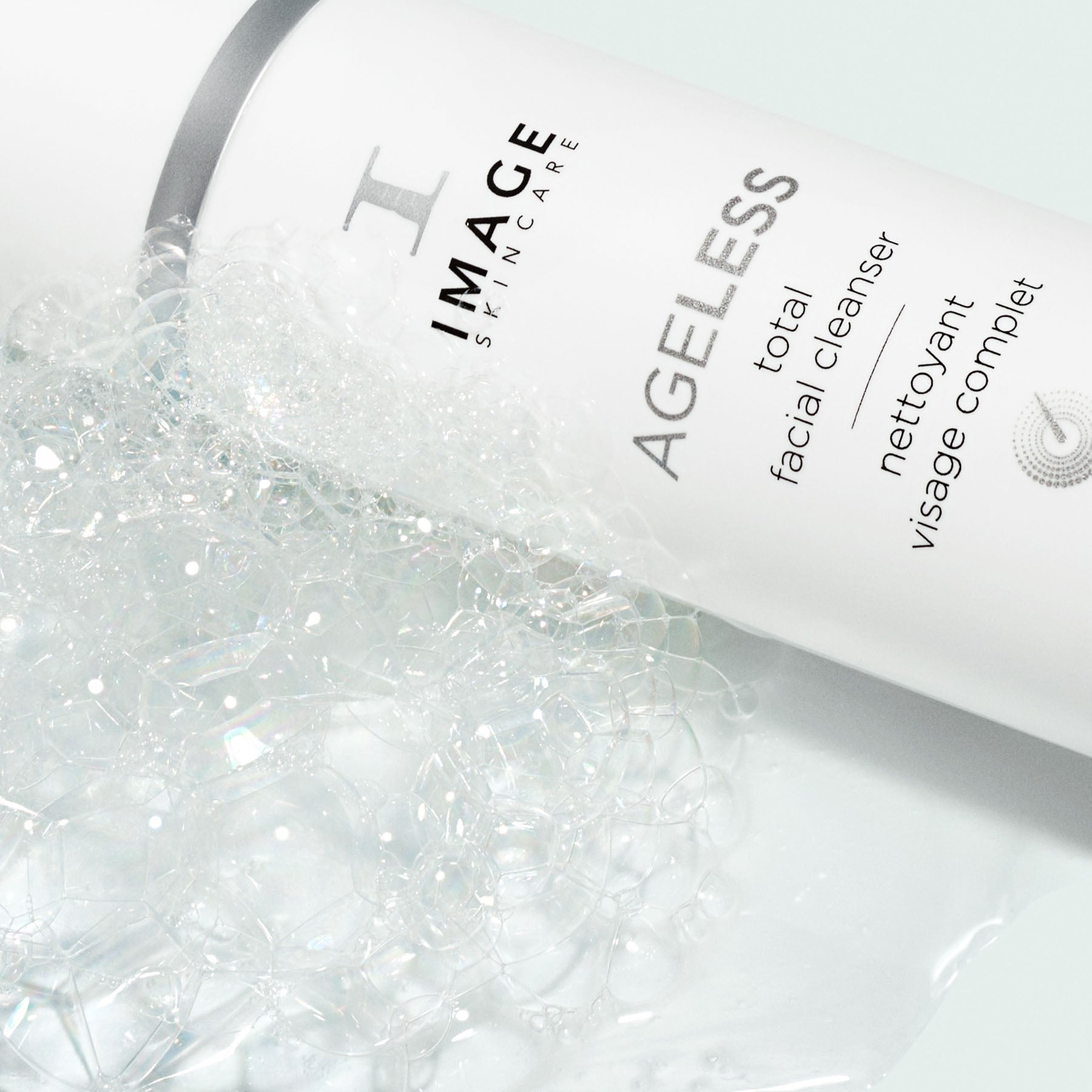 IMAGE SKINCARE Ageless Total Facial Cleanser – Reiniger mit Glykolsäure, 177ml, Pumpspender mit Schaum