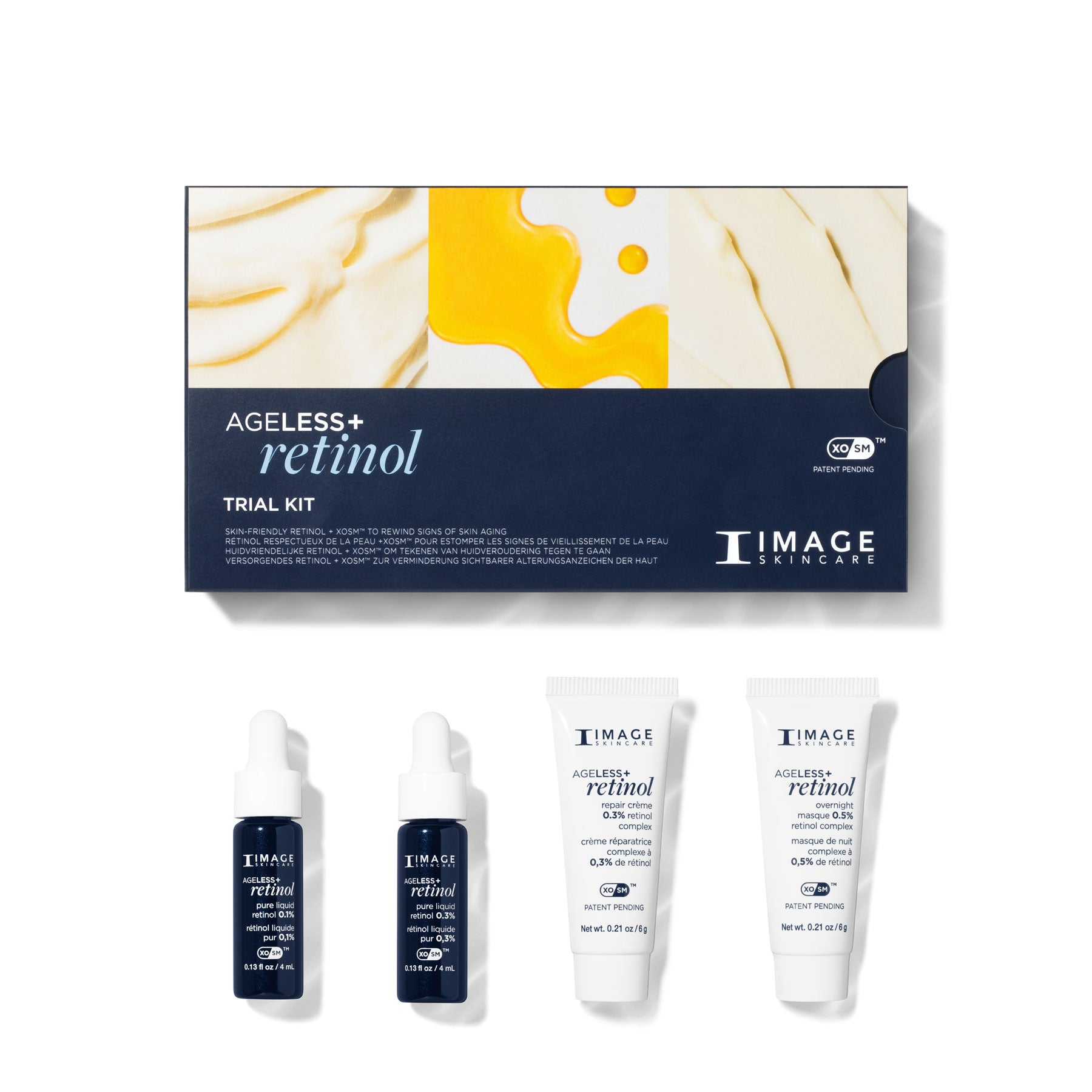 IMAGE SKINCARE AGELESS+ retinol Trial Kit, 1stk, Tuben und Umkarton