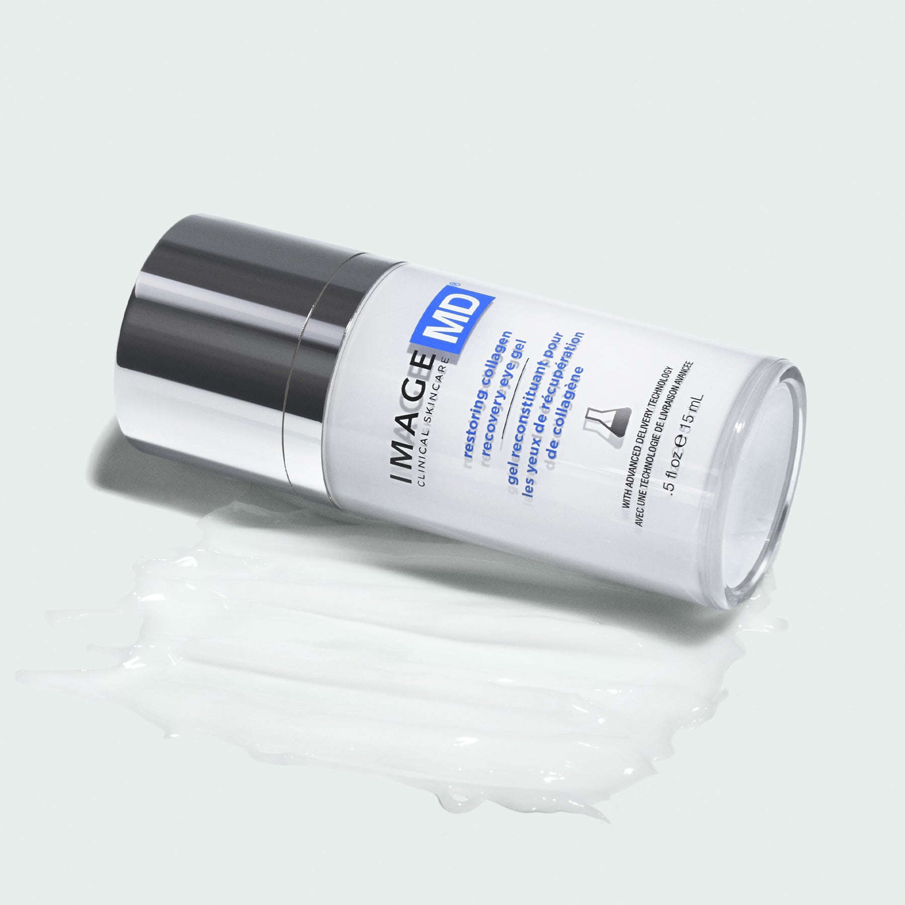 IMAGE SKINCARE AMD Restoring Recovery Eye Gel 15ml – Regenerierendes Augengel mit Kollagen, 15ml, Pumpspender mit Produktprobe