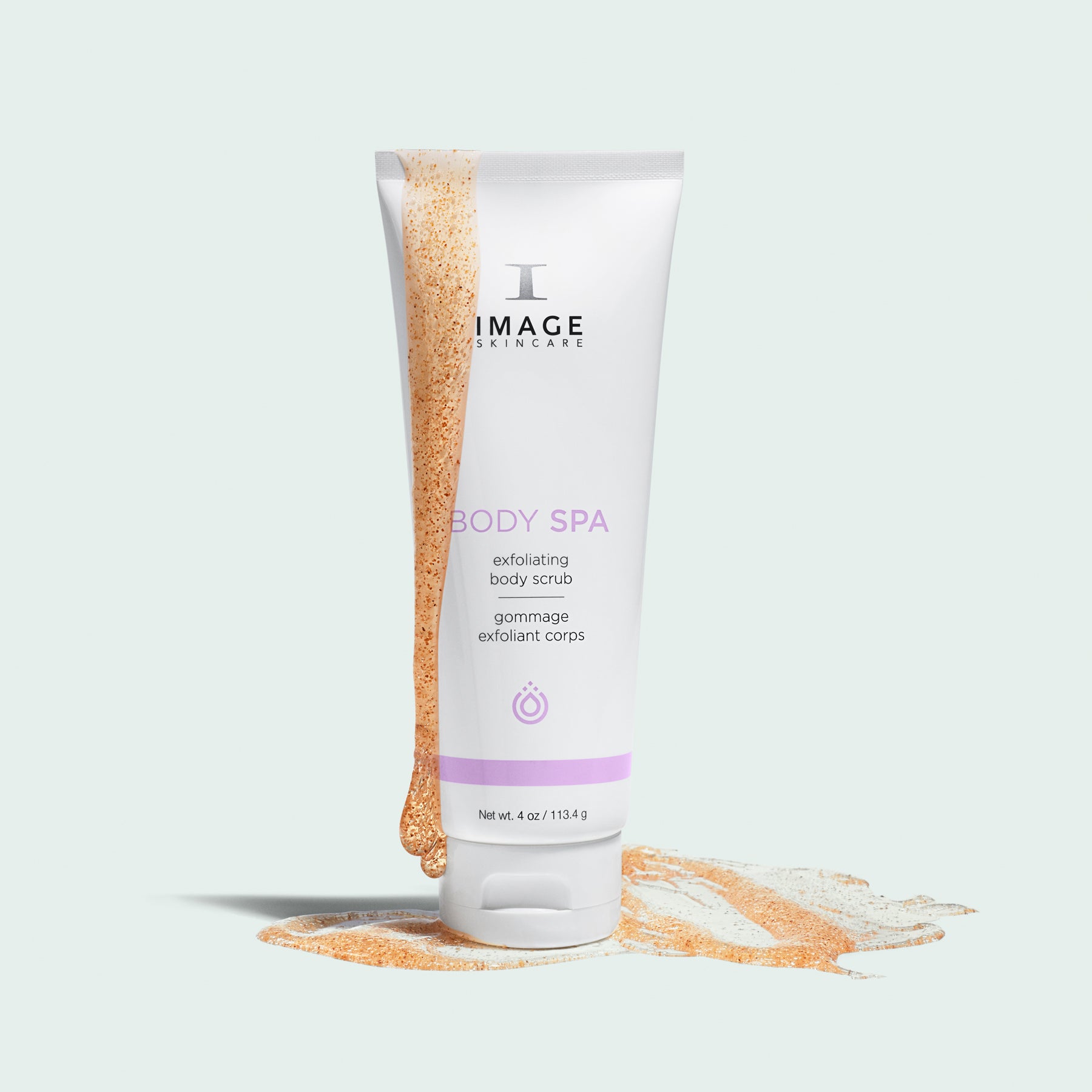 IMAGE SKINCARE Body Spa Exfoliating Body Scrub  – Sanftes Körperpeeling, 113.4g, Tube und Peelingtextur