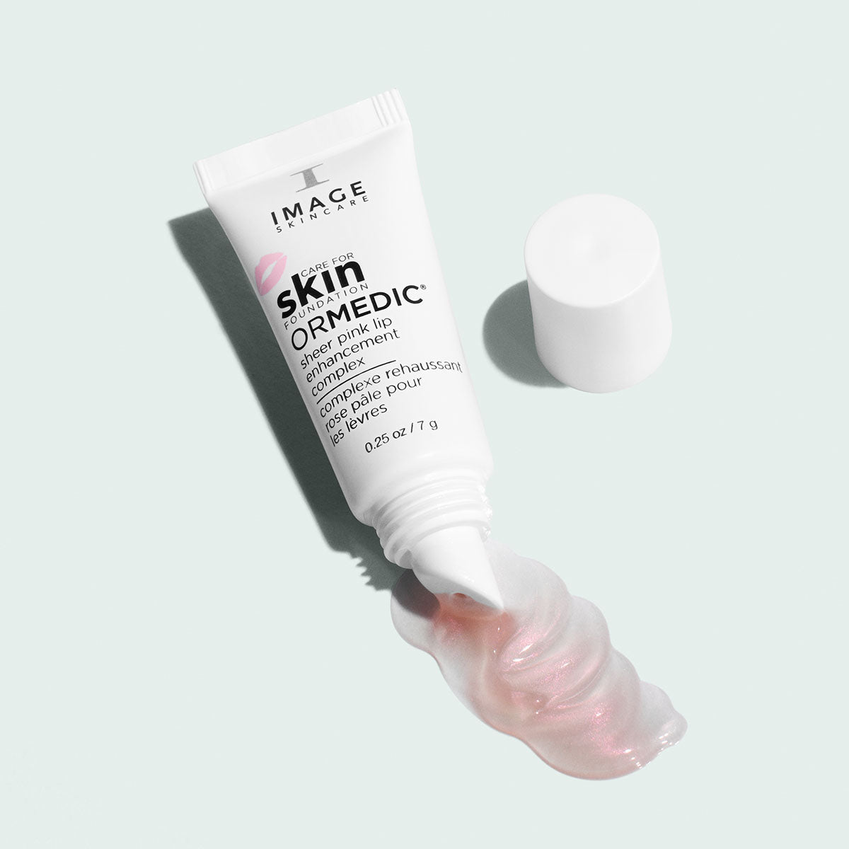 IMAGE SKINCARE care for skin Ormedic Sheer Pink Lip Enhancement Complex – Lippenpflege, 7g, Tube offen mit Produktprobe