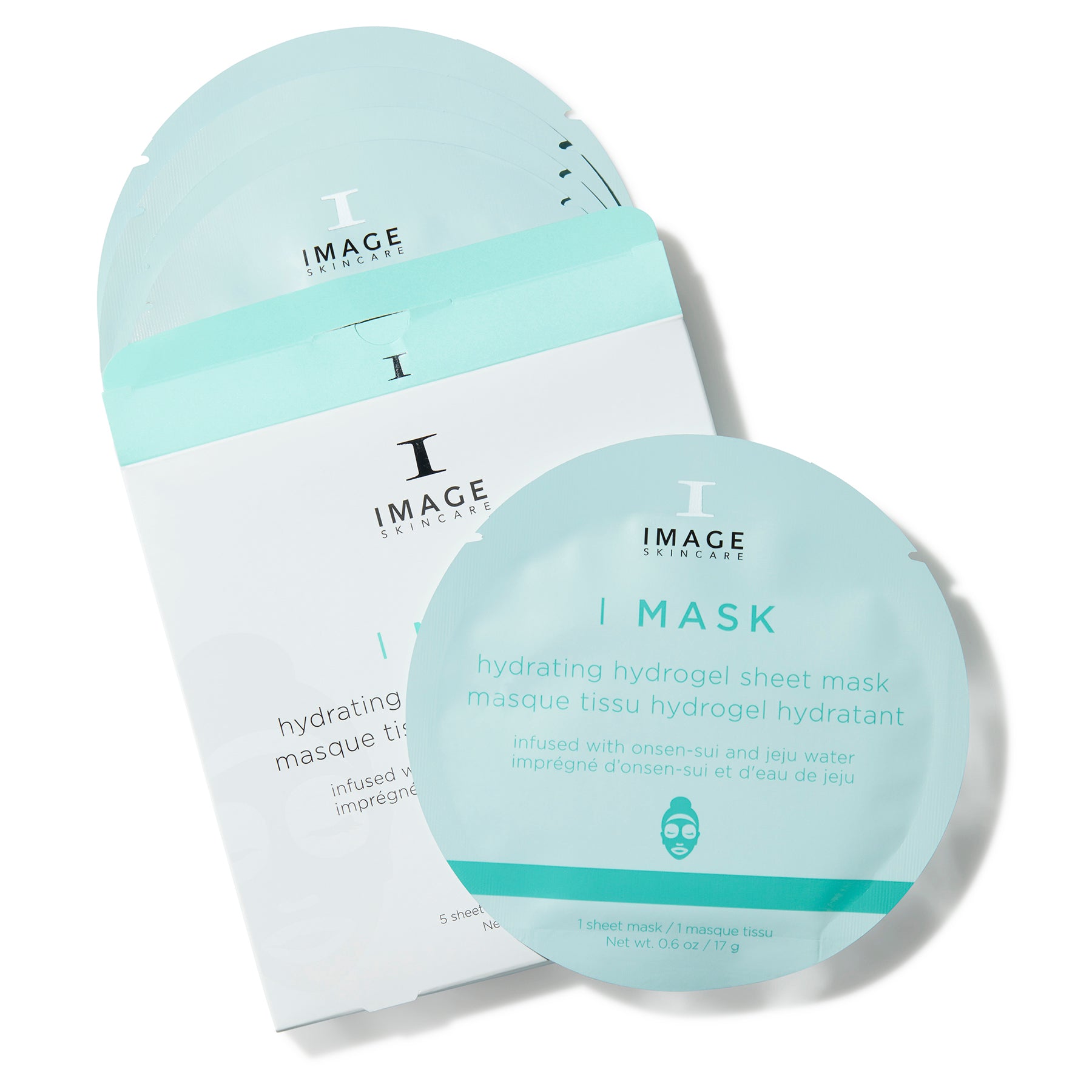 IMAGE SKINCARE I MASK Hydrating Hydrogel Sheet Mask – Sheet Maske, 5x17g, Sachets und Umkarton