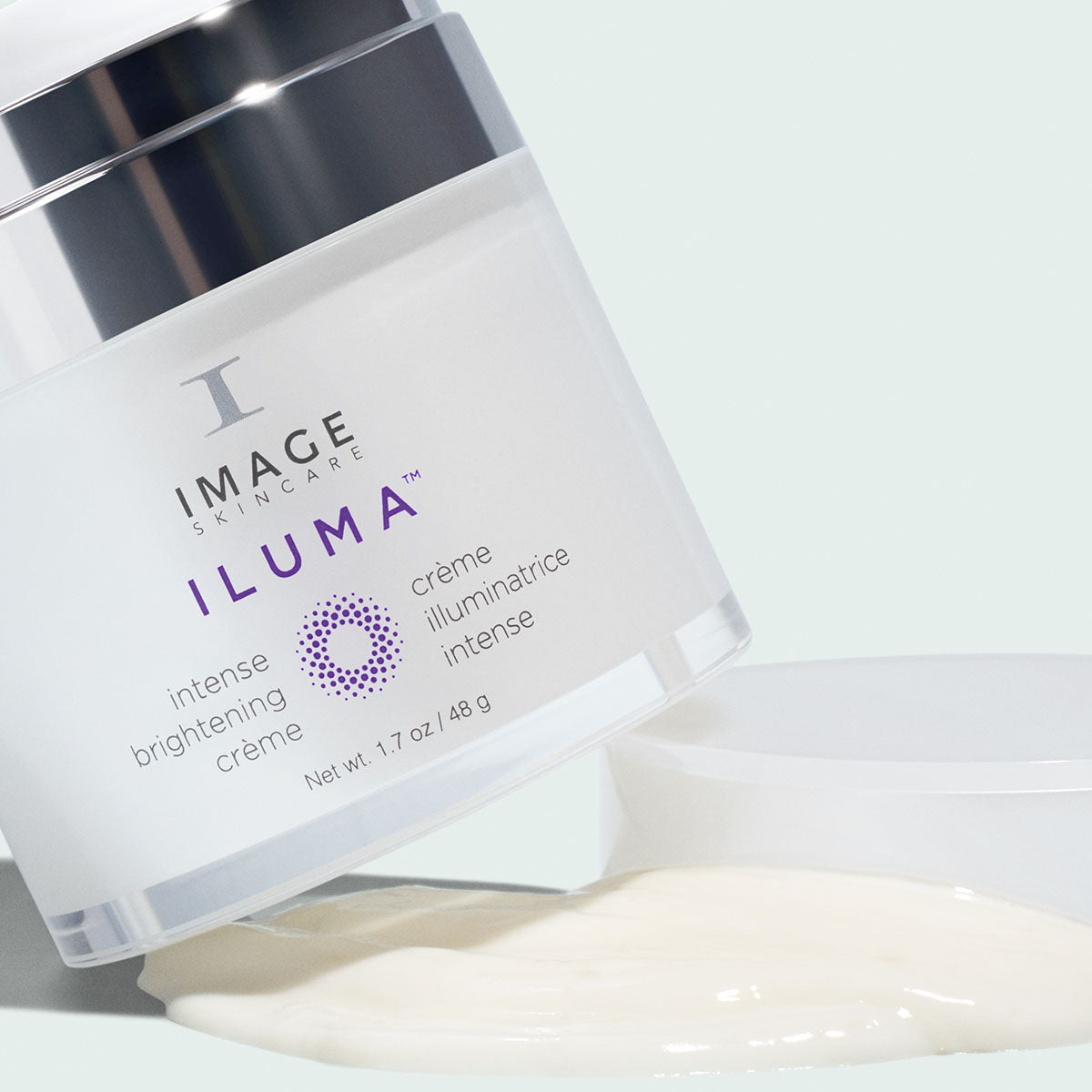 IMAGE SKINCARE ILUMA™ Intense Brightening Crème – Aufhellende Pflege gegen Pigmentflecken, 48g, Tiegel und Cremetextur