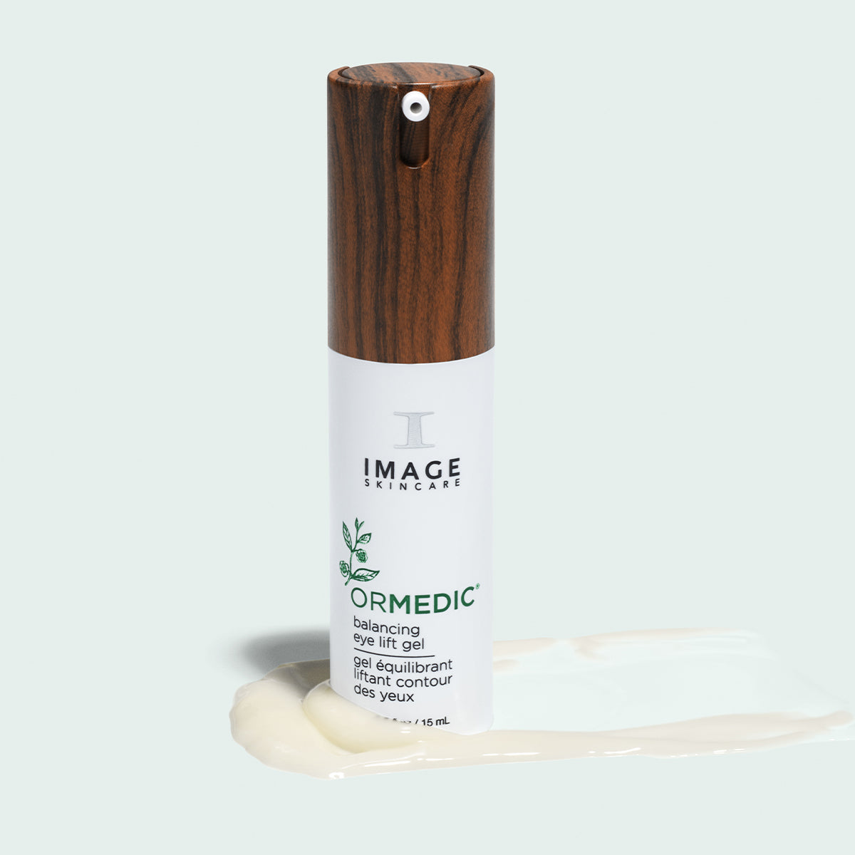IMAGE SKINCARE Ormedic Balancing Eye Lift Gel – Sanfte Augenpflege, 15ml, Pumpspender und Produkttextur