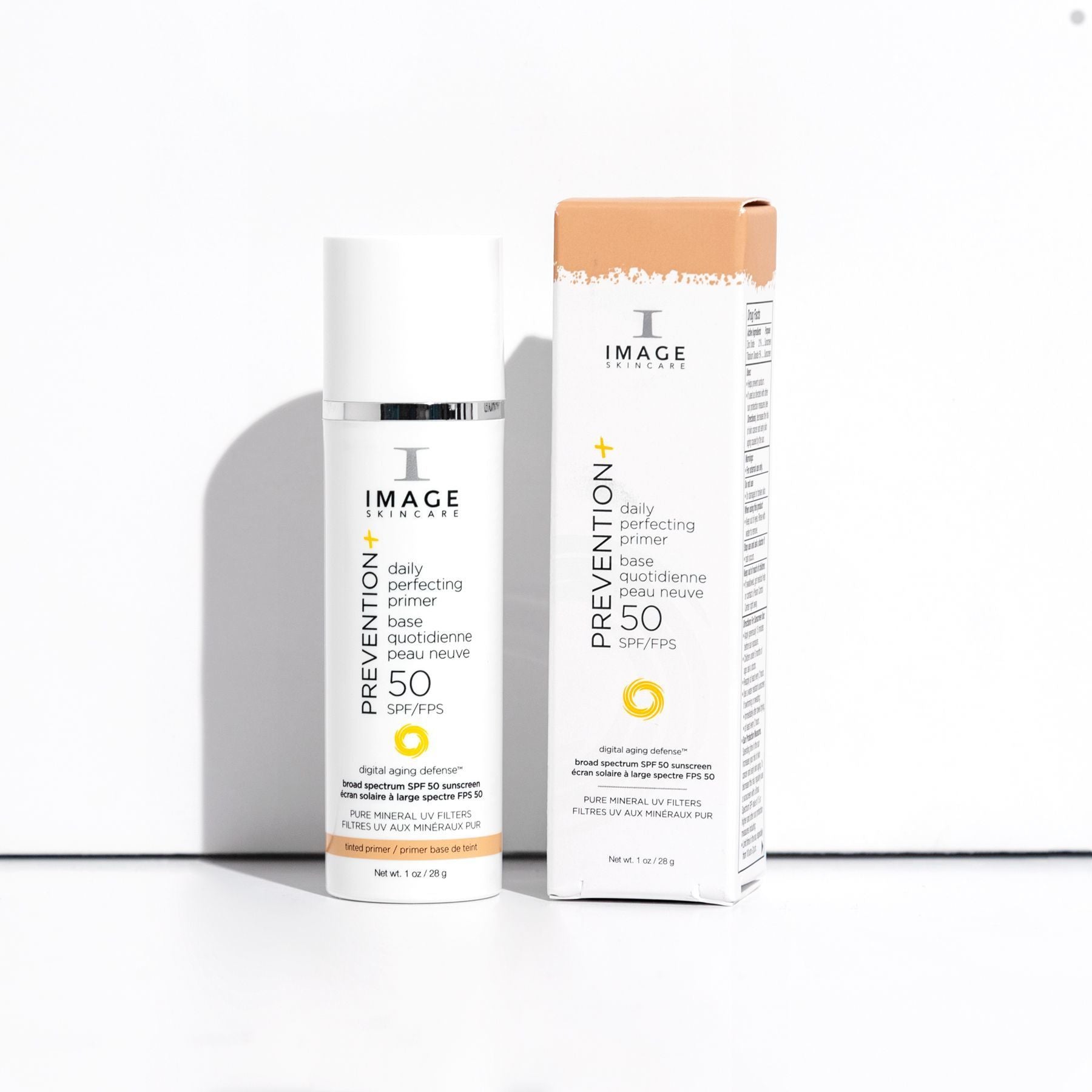 IMAGE SKINCARE Prevention+ Daily Perfecting Primer SPF50 – Mineralischer Primer mit Sonnenschutz, 28g, Pumpspender und Umkarton