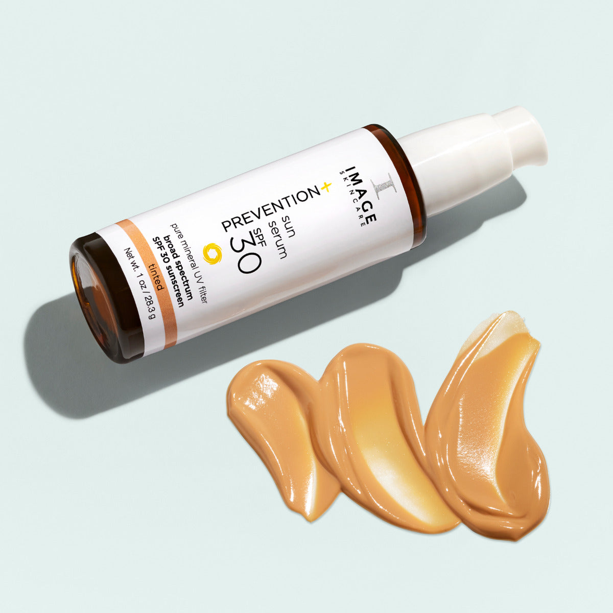 IMAGE SKINCARE Prevention+ sun serum tinted SPF 30 – Getöntes Sonnenschutzserum, 28,3g, Pumpspender und Produktprobe