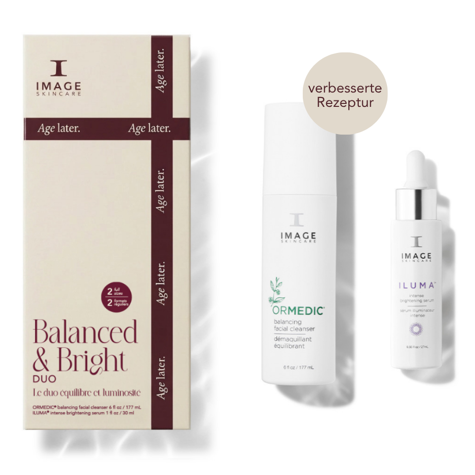 IMAGE SKINCARE the BALANCED & BRIGHT duo – Holiday Set 2026, 177ml+30ml, Einzelprodukte und Umkarton