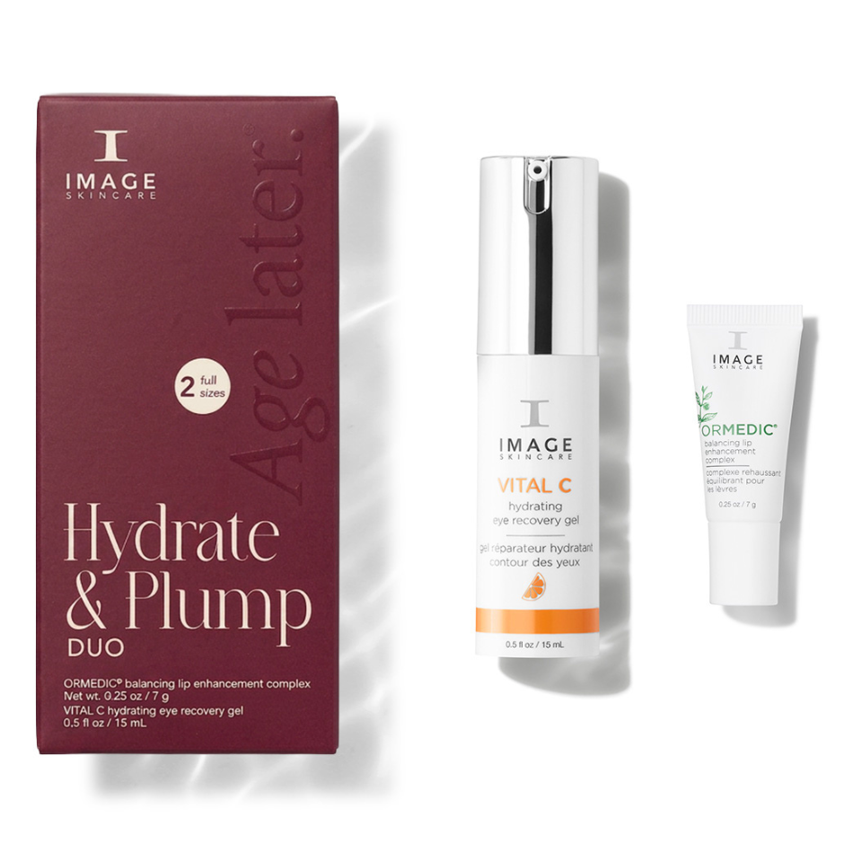 IMAGE SKINCARE the HYDRATE & PLUMP duo – Augen- und Lippenpflege Set, 22ml, Einzelprodukte und Umkarton