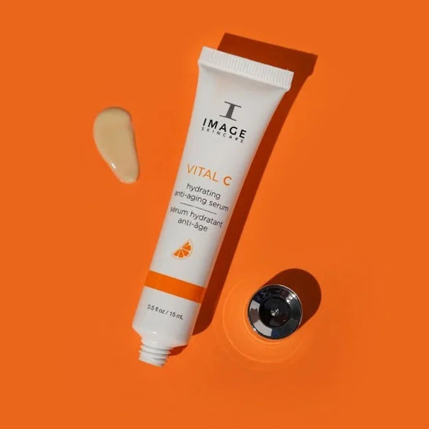 IMAGE SKINCARE Vital C Hydrating Anti-Aging Serum, 15ml, Tube mit Produktprobe