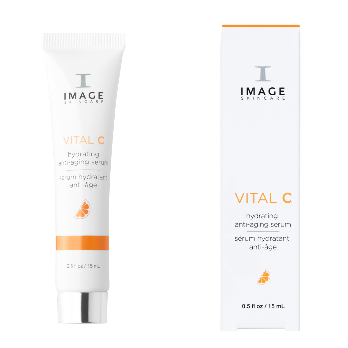 IMAGE SKINCARE Vital C Hydrating Anti-Aging Serum – Reisegröße, 15ml, Tube und Umkarton