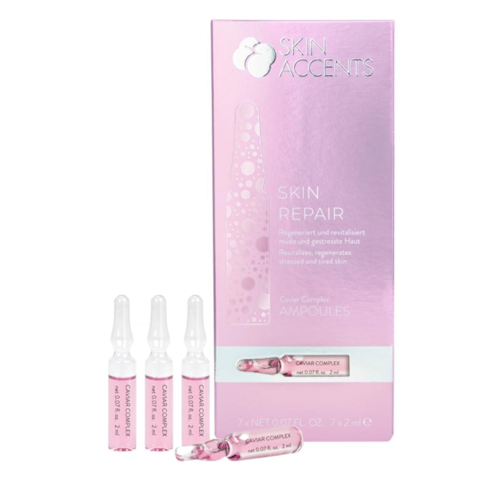 INSPIRA:COSMETICS Caviar Complex  – Revitalisierung & neue Energie für müde Haut, 7x2ml, Ampullen und Umkarton
