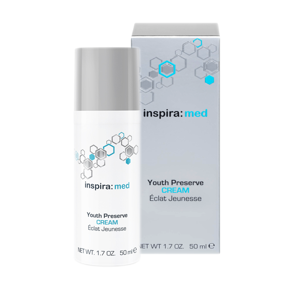 INSPIRA:COSMETICS inspira: med Youth Preserve Cream – Zellschutz & Anti-Aging-Pflege, 50ml, Pumpspender und Umkarton