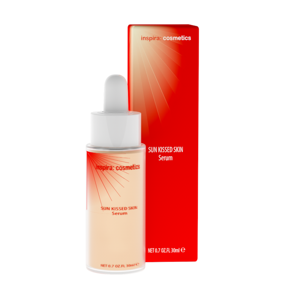 INSPIRA:COSMETICS Sun Kissed Skin Serum  – leichtes Feuchtigkeitsserum, 30ml, Pipettenflasche und Umkarton