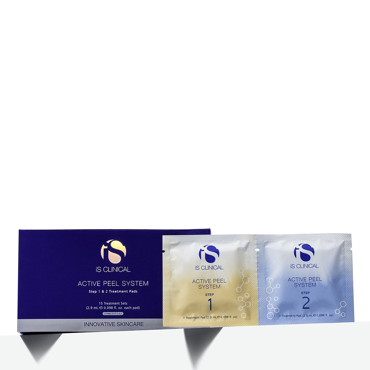 iS CLINICAL Active Peel System 15 x Doppelsachets – Zweiteiliges Power-Peeling, 43,5ml, Umkarton und Sachet