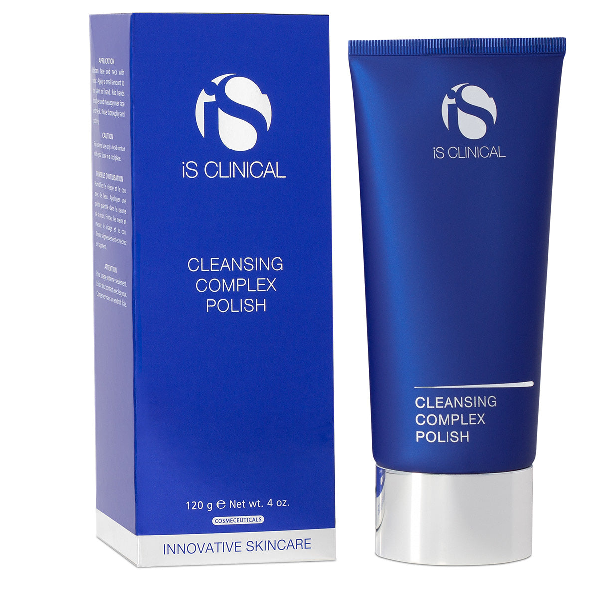 IS CLINICAL Cleansing Complex Polish – Reinigungsgel mit Peeling-Effekt, 120g, Tube und Umkarton
