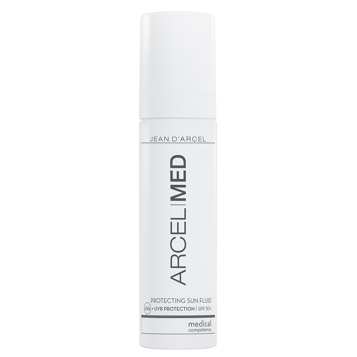 JEAN D'ARCEL ARCELMED Protecting Sun Fluid SPF 50+ – leichter Sonnenschutz, 50ml, Pumpspender