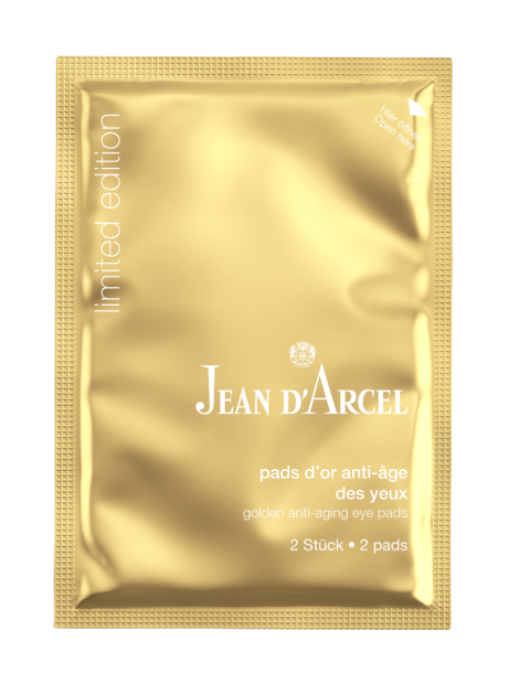 JEAN D'ARCEL Golden Anti-Aging Eye Pads, 2-Paar, Sachet