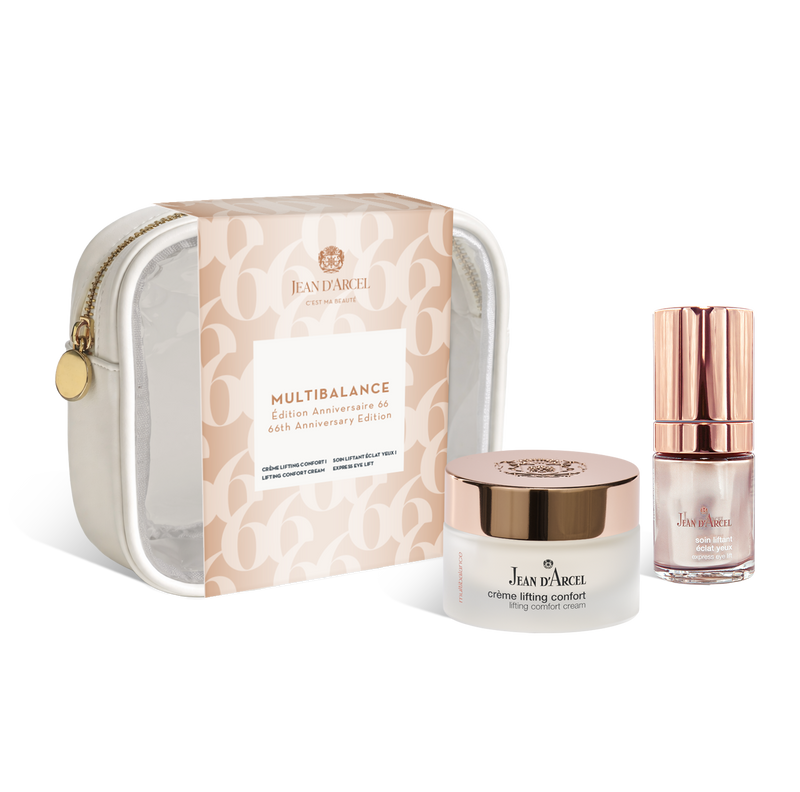 JEAN D'ARCEL MULTIBALANCE 66th Anniversary Edition Pflege-Set – Lifting Creme & Augenpflege, -, Produkte und Kosmetiktasche