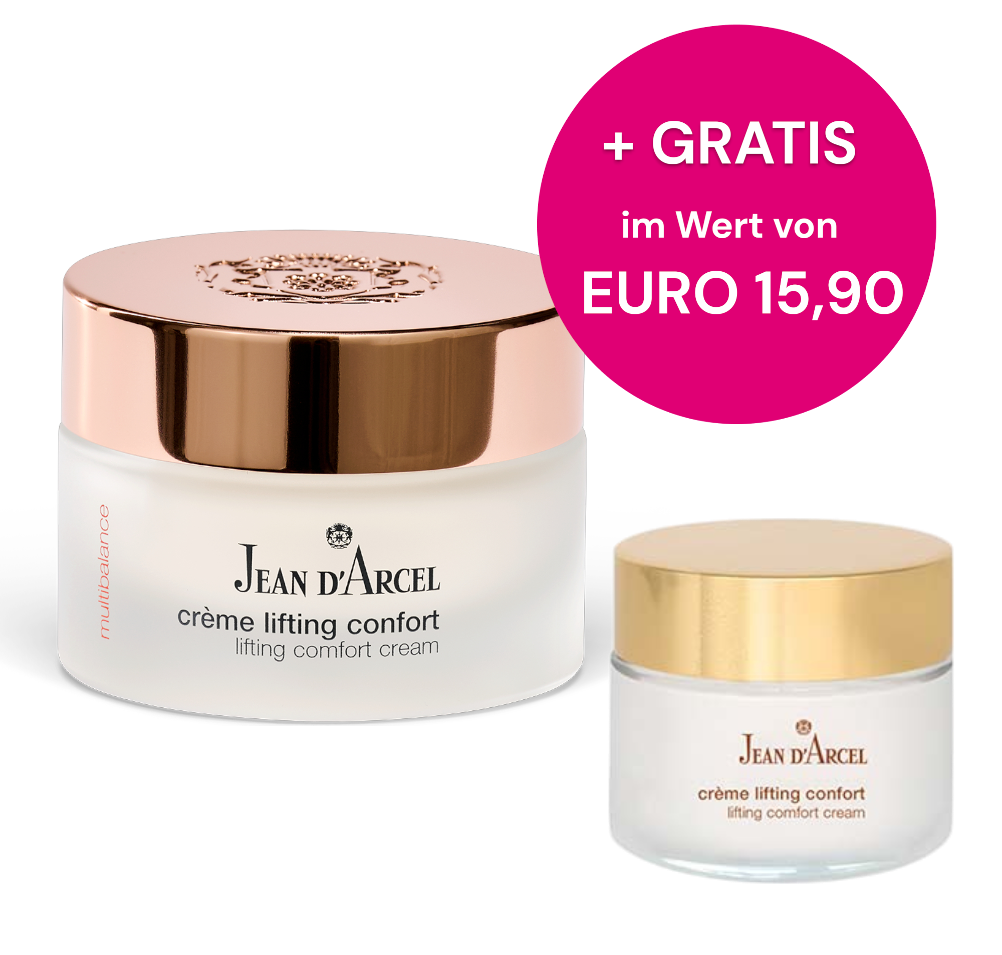 JEAN D'ARCEL MULTIBALANCE crème lifting confort 50ml + 10ml gratis (Wert: 15,90 €), 50ml+10ml