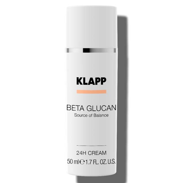 KLAPP Beta Glucan 24H Cream  – 24h-Pflege für sensible Haut, 50ml, Pumpspender
