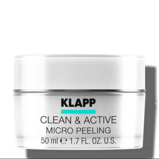 KLAPP Clean & Active Micro Peeling  – Sanftes Peeling, 50ml, Tiegel