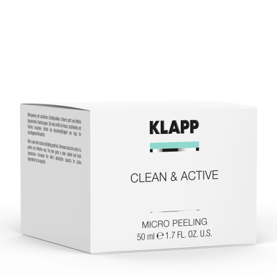 KLAPP Clean & Active Micro Peeling  – Sanftes Peeling, 50ml, Umkarton