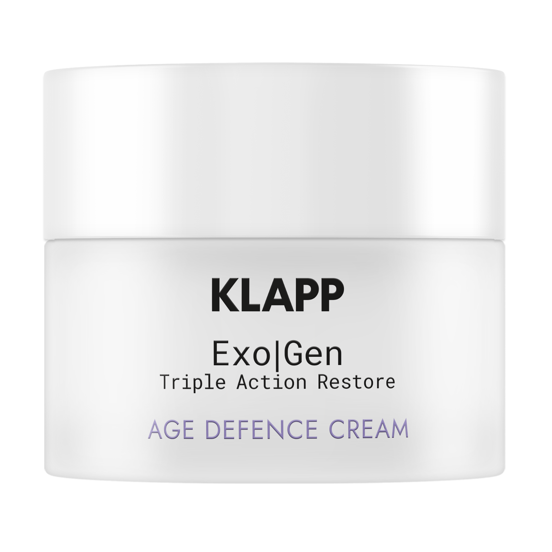 KLAPP Exo|Gen Triple Action Restore Age Defense Cream – Anti-Aging Pflege, 50ml, Tiegel