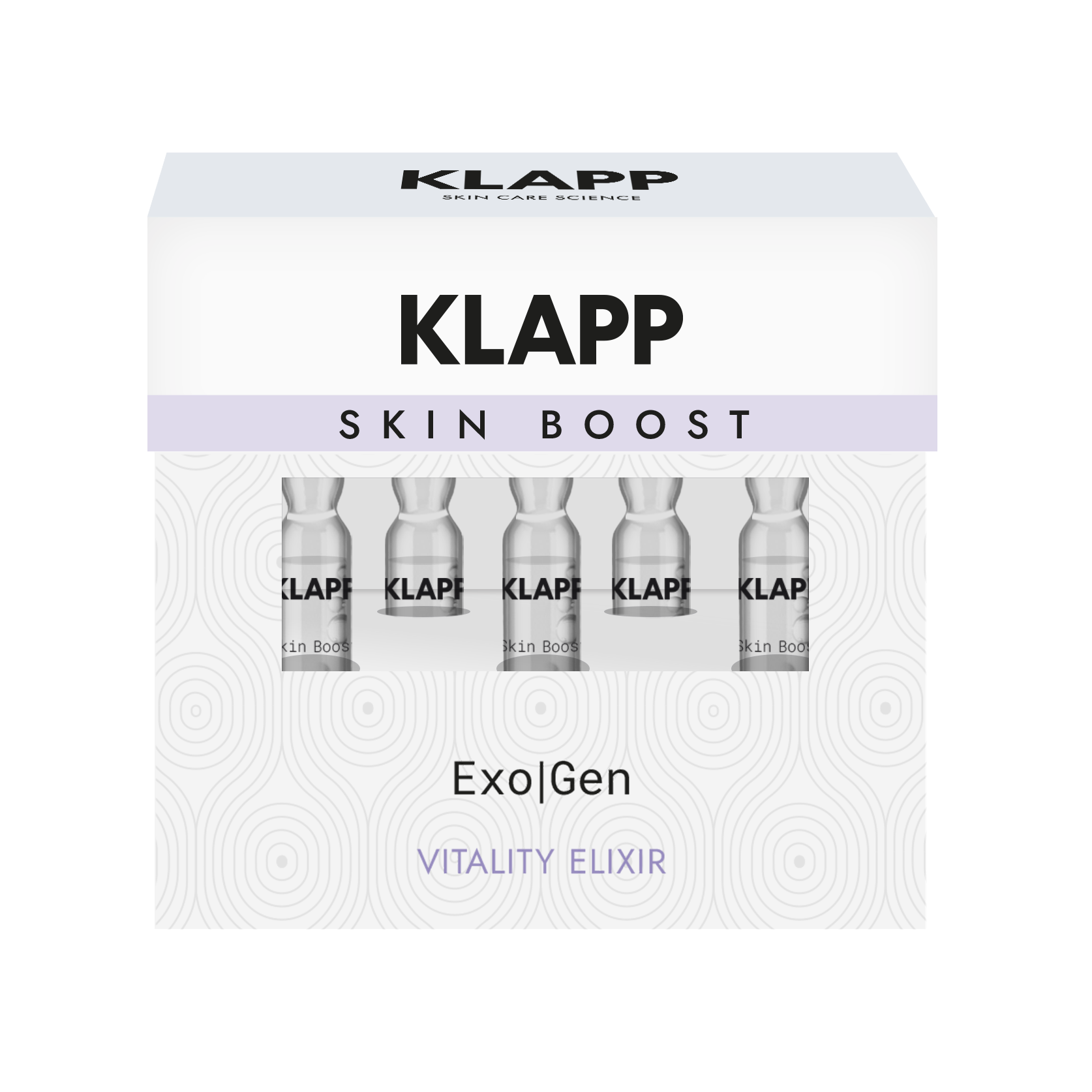KLAPP Exo|Gen Triple Action Restore Vitality Elixir Ampoule – für mehr Hautregeneration, 5x2ml, Umkarton