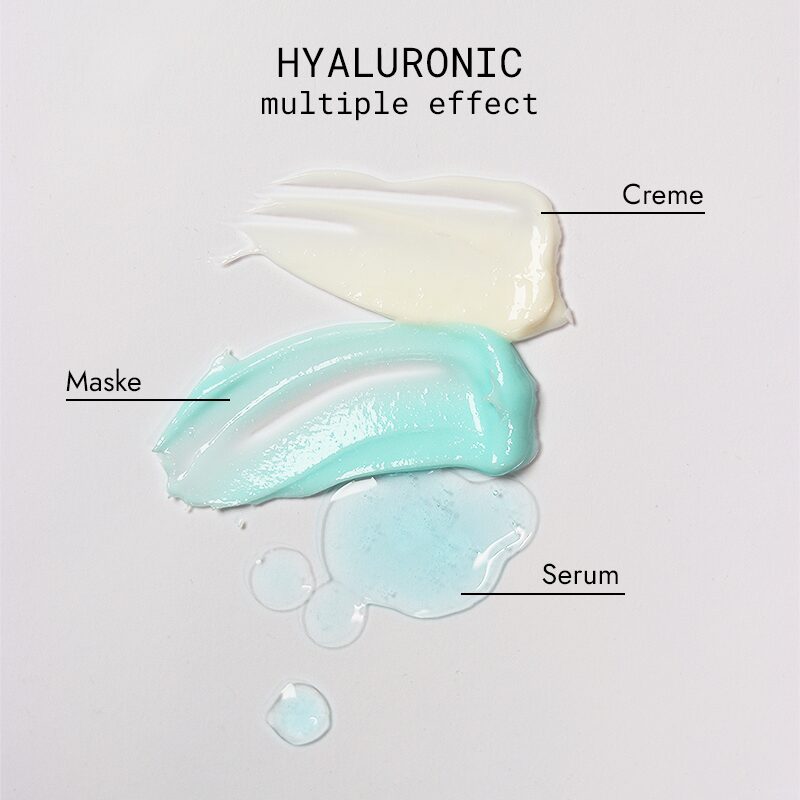 KLAPP HYALURONIC Mask – Maske mit 4-fach Hyaluronsäure, 50ml, HYALURONIC Serie Texturenübersicht