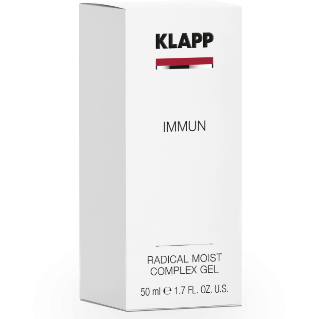 KLAPP  Immun Radical Moist Complex Gel  – Feuchtigkeitsgel für empfindliche Haut, 50ml, Umkarton