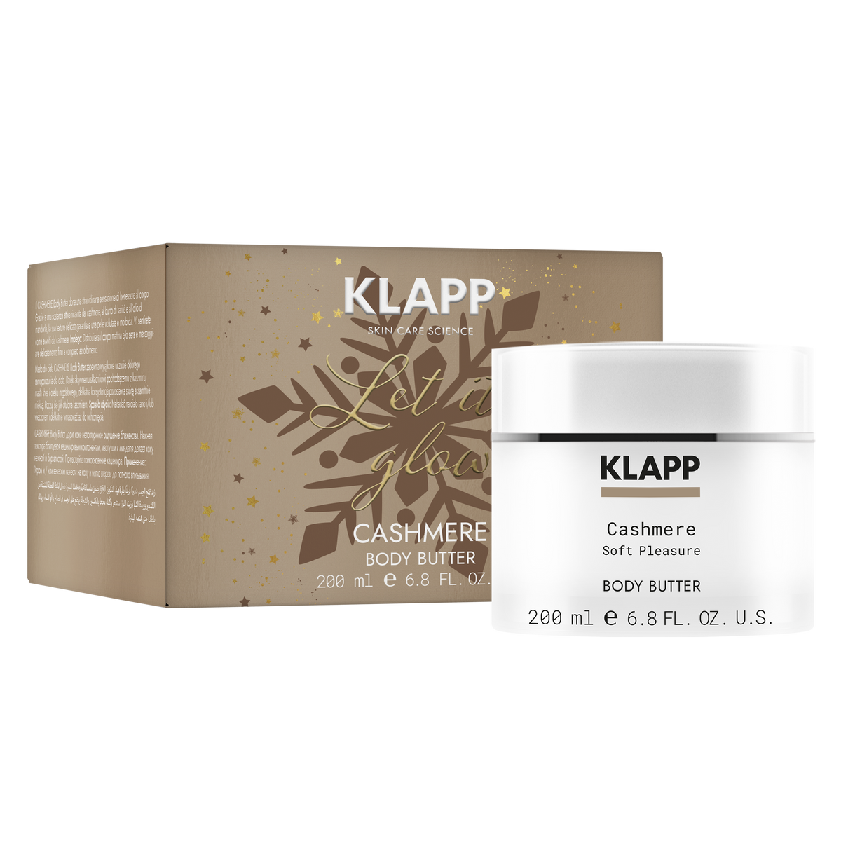 KLAPP Limited XMAS Collection Cashmere Body Butter , 200ml, Tiegel und Umkarton