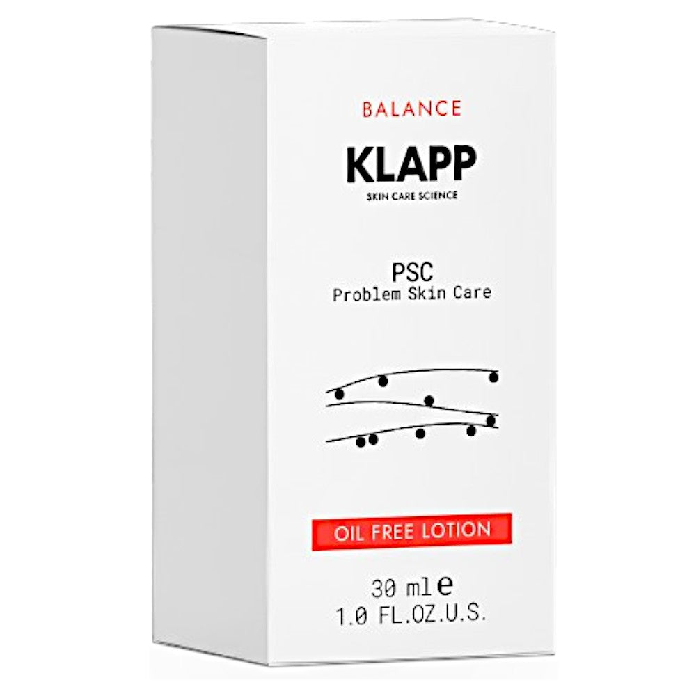 KLAPP Problem Skin Care Oil Free Lotion  – Mattierende Pflege bei unreiner Haut, 30ml, Umkarton